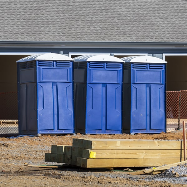 how often are the porta potties cleaned and serviced during a rental period in Alexander NC